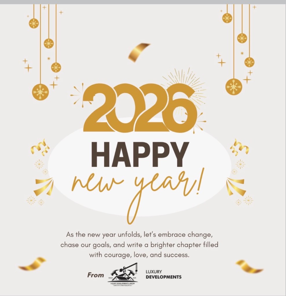 Luxury Developments 2026 Happy New Year greeting